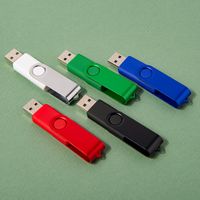 USB flash-карта "Dot" (8Гб), белый, 5,8х2х1,1см,пластик металл