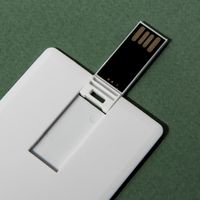 USB flash-карта CARD (8Гб), 8,4х5,2х0,2 см, пластик, белый