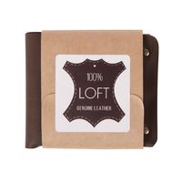 Портмоне кожаное, "LOFT", коричневый