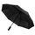 Зонт PRESTON складной с ручкой-фонариком, полуавтомат; черный; D=100 см; 100% полиэстер, черный