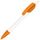 Ручка шариковая TRIS, белый, оранжевый