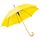 Зонт-трость с деревянной ручкой, полуавтомат; желтый; D=103 см, L=90см; 100% полиэстер, желтый