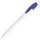 Ручка шариковая X-1 WHITE, белый/синий непрозрачный клип, пластик, белый, синий