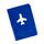 Обложка для паспорта "Flight" , синий
