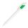 Ручка шариковая из биоразлагаемого пластика GOLF GREEN, белый, зеленый