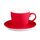 Чайная пара TENDER с прорезиненным покрытием, красный