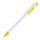 Ручка шариковая MAVA, белый, желтый