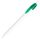 Ручка шариковая X-1, зеленый, белый
