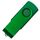 USB flash-карта DOT (16Гб), зеленый, 5,8х2х1,1см, пластик, металл, зеленый