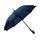 Зонт-трость ANTI WIND, пластиковая ручка, полуавтомат, темно-синий