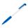 N13, ручка шариковая с грипом, пластик, белый, синий, белый, синий