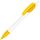 Ручка шариковая TRIS, белый, ярко-желтый