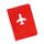 Обложка для паспорта "Flight" , красный
