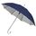 Зонт-трость SILVER, пластиковая ручка, полуавтомат, темно-синий, серебристый