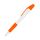 Ручка шариковая с грипом N4, белый, оранжевый