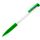 N13, ручка шариковая с грипом, пластик, белый, зеленый, белый, зеленое яблоко