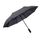 Зонт PRESTON складной с ручкой-фонариком, полуавтомат; темно-серый; D=100 см; нейлон, темно-серый
