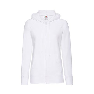 Толстовка женская без начеса LADIES LIGHTWEIGHT HOODED SWEAT 240, белый