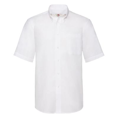 Рубашка мужская SHORT SLEEVE OXFORD SHIRT 130 , белый