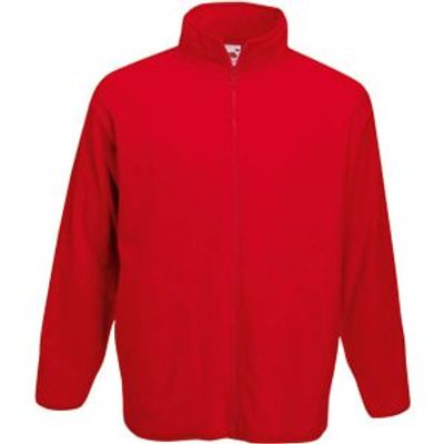 Толстовка "Micro Jacket", красный_S, 100% п/э, 250 г/м2, ярко-красный