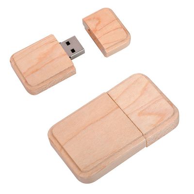 USB flash-карта "Wood" (8Гб),4,9х2,9х1,1см,дерево, бежевый