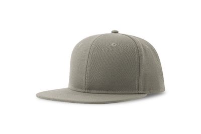 Бейсболка "SNAP BACK-S", 6 клиньев, пластик. застежка, серый, 100% перераб. полиэстер, 300 гр/м2