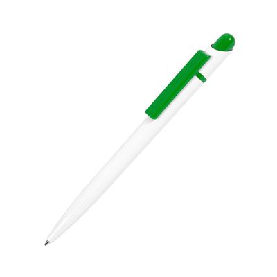 MIR, ручка шариковая, зеленый/белый, пластик, белый, зеленый