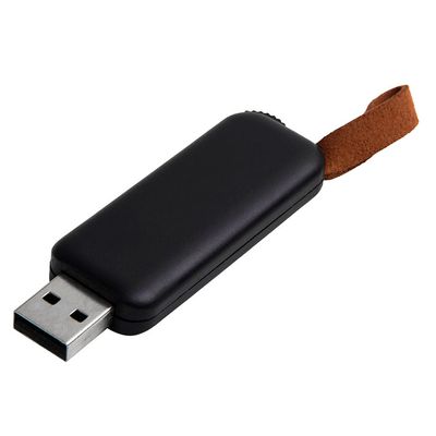 USB flash-карта STRAP (16Гб), черный, 5,6х2,3х0,8см, пластик, черный