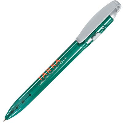 Ручка шариковая X-3 LX, зеленый, серебристый