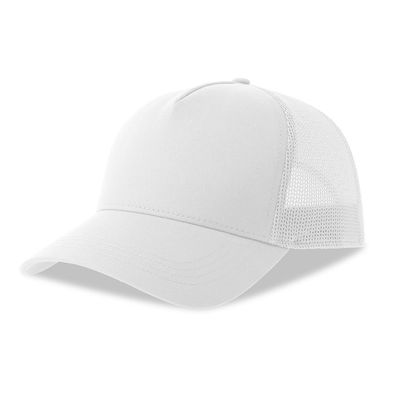 Бейсболка RAPPER COTTON-S, 5 клиньев, пластиковая застёжка, 280, белый