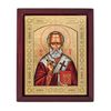 Икона Николая Чудотворца, красный с золотом