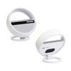 Bluetooth колонка "Smart Orb" 5Вт с беспроводным (15W) ЗУ, лампой, часами, FM радио, белый