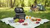 Набор для пикника "Шотландия" на 2 персоны с холодильным отделением, серый с черным