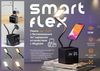 Лампа "Smart Flex" с беспроводным 3в1 (15W) ЗУ с MagSafe, часами, карандашницей и подсветкой логотипа, черный