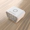 Настольные часы "Smart Clock" с беспроводным (15W) зарядным устройством, будильником и термометром, белый