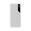 Зарядное устройство "Connect" 10000 mAh со встроенными Type-C/Lightning кабелями, белый с серым