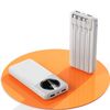 Зарядное устройство "Phantom" 10000 mAh с 4мя встроенными кабелями и цифровым индикатором заряда, белый