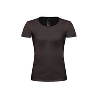 Футболка женская Exact 190 Top/women, черная/black, размер M, черный