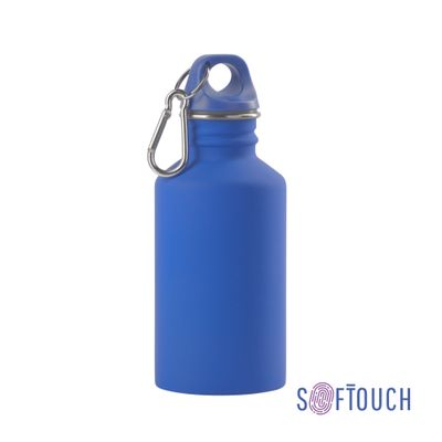 Бутылка для воды "Финиш", покрытие soft touch 500 мл, синий