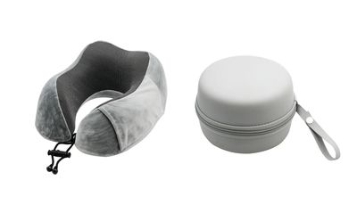 Подушка "Cloud" для путешествий в футляре, серый
