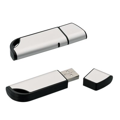 Флеш-карта USB 8GB "Перфекционист"#, черный с серебром
