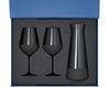 Подарочный набор декантер + 2 бокала для вина Black Edition в синей коробке