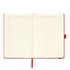 Ежедневник Alpha недатированный, красный/серый