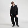 Толстовка на молнии унисекс FLOW, черная, размер XS/S