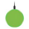 Беспроводное зарядное устройство с подсветкой 15W Auris, салатовое