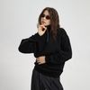 Толстовка на молнии унисекс FLOW, черная, размер XS/S