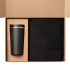 Подарочный набор Palermo, Cella, черный (плед, термокружка)