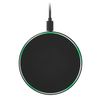 Беспроводное зарядное устройство с подсветкой 15W Auris, черное