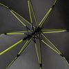 Зонт-трость Quantum, черный/салатовый