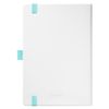 Ежедневник Arctic недатированный, белый/бирюзовый